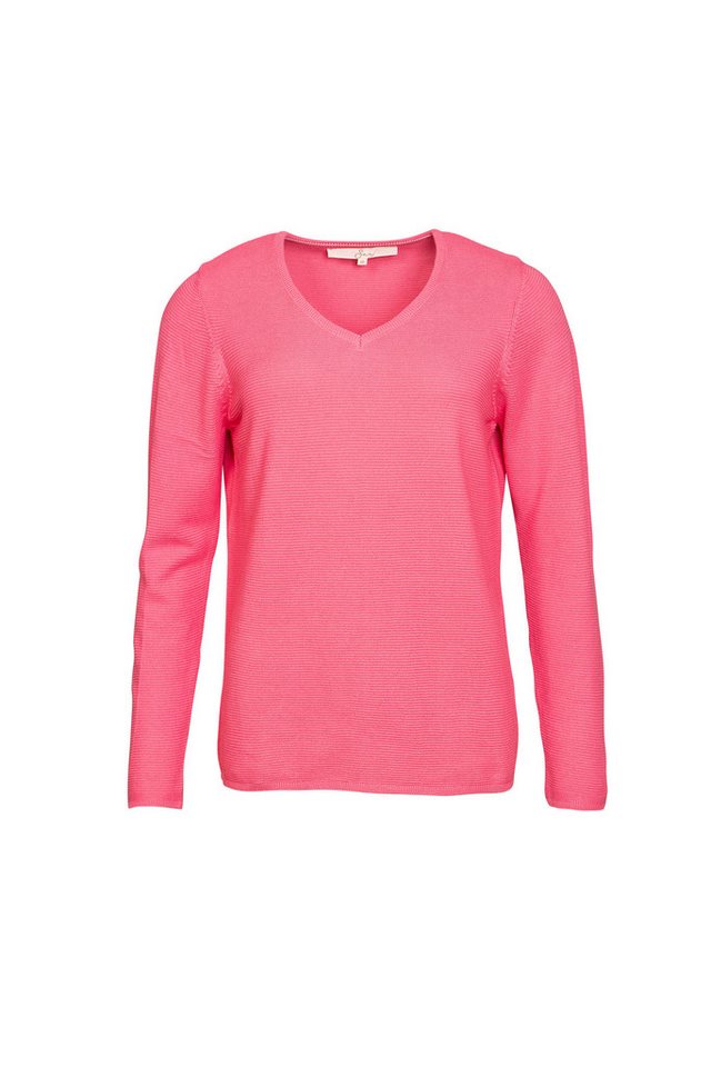 SER V-Ausschnitt-Pullover Schnäppchenpreis! Pullover Feinstrick mit Struktur W9240200 von SER