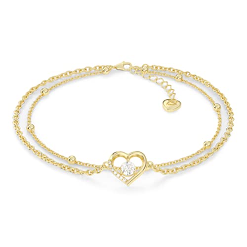 SERASAR Fussketten für Frauen Silber 925 stabil 18 Karat Gold Schmuck Damen Kette Fußkettchen Mädchen Anklet Schmuckbox Geschenk Idee Muttertagsgeschenk Weihnachten von SERASAR