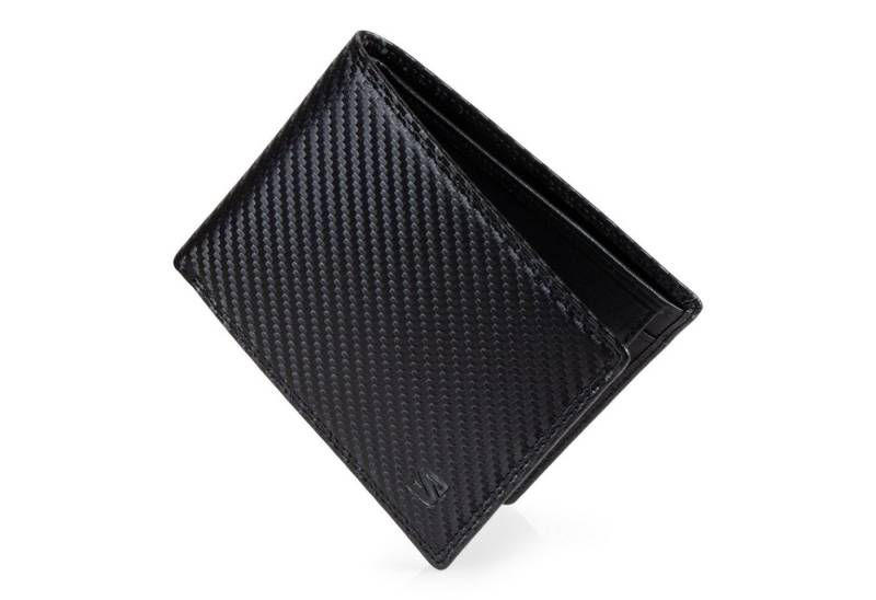 SERASAR Geldbörse Geldbörse "Carbon" (1-tlg), aus echtem Leder in Carbon Optik inkl. von SERASAR