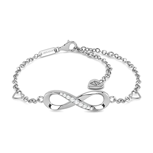 SERASAR Unendlichkeitszeichen Armband Damen-Schmuck 925 Sterling-Silber 18-Karat Gold-Schmuck Damen-Armband Frauen-Kette Armband Mädchen-Schmuck Geschenk-Idee Geburtstagsgeschenk für Frauen von SERASAR