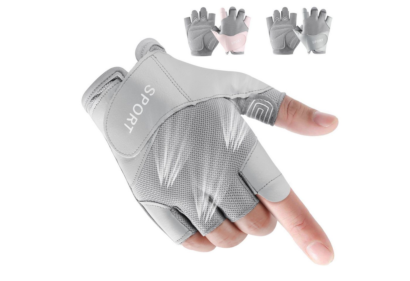 SERBASIC Trainingshandschuhe Fitness Handschuhe, Anti-Rutsch für Crossfit, für Damen und Herren Federnde Reibung, Omnidirektionaler Bewegungsschutz, Sporthandschuhe SERBASIC Trainingshandschuhe Fitness Handschuhe, Anti-Rutsch für Crossfit, für Damen und Herren Federnde Reibung, Omnidirektionaler Bewegungsschutz, Sporthandschuhe von SERBASIC