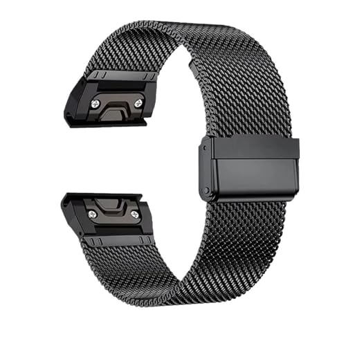 SERDAS 20/22/26mm Quick Fit Gürtel für Garmin Fenix ​8 43 51mm 7s 7X 7 Pro Fenix ​​6s 6X 6 5s 5X 5Plus Tactix 7 Edelstahlband Forerunner 965 Uhrenarmbänder, For Fenix 8 43mm, agate von SERDAS