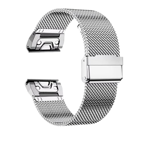 SERDAS 20/22/26mm Quick Fit Gürtel für Garmin Fenix ​8 43 51mm 7s 7X 7 Pro Fenix ​​6s 6X 6 5s 5X 5Plus Tactix 7 Edelstahlband Forerunner 965 Uhrenarmbänder, For Fenix 8 51mm, agate von SERDAS