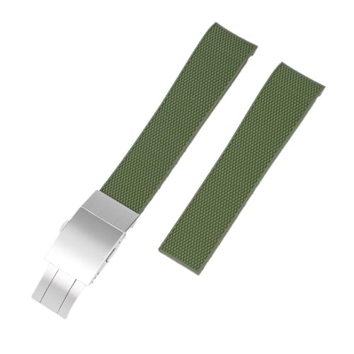 SERDAS Für Longines-Uhrenarmband für Longines Hydroconquest L3.742 642 Fluorsilikon-Uhrenarmbänder(Green) von SERDAS