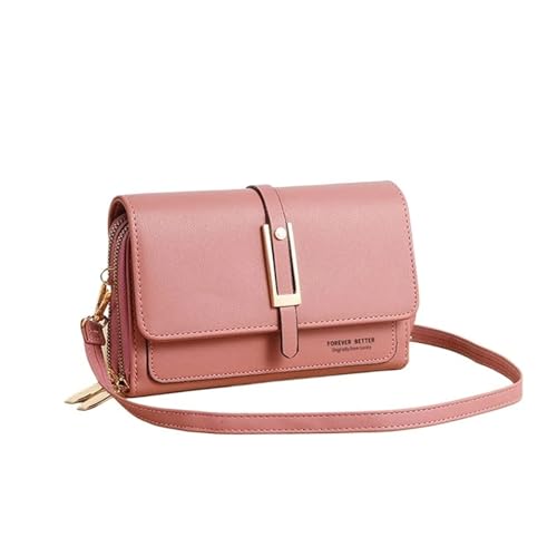 SERDAS PU Damen Handytasche Modisch und Multifunktional Damentasche Trendy und Retro Umhängetasche, rot, Einheitsgröße von SERDAS