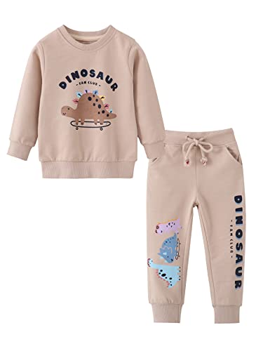 SERENYOU Kinder Jogginganzug Jungen Trainingsanzug Mädchen Sweatshirt Jogginghose Set Unisex Sweat Set 122 Stil 1 von SERENYOU