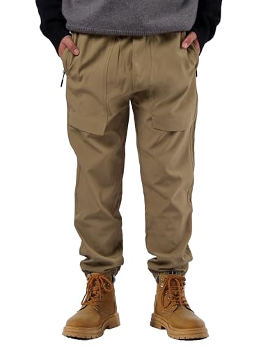 SERENYOU Kinder Jungen Wanderhose Wasserdicht Jogginghose Jungs Trekking Outdoor-Hose 158-164/Größe 160 Khaki von SERENYOU