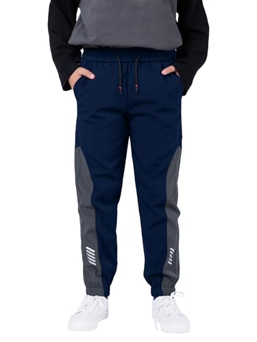 SERENYOU wasserdichte Hose Kinder Jungen Wanderhose Trekkinghose Jungs Jogginghosen 134-140 Marine Größe 140 von SERENYOU