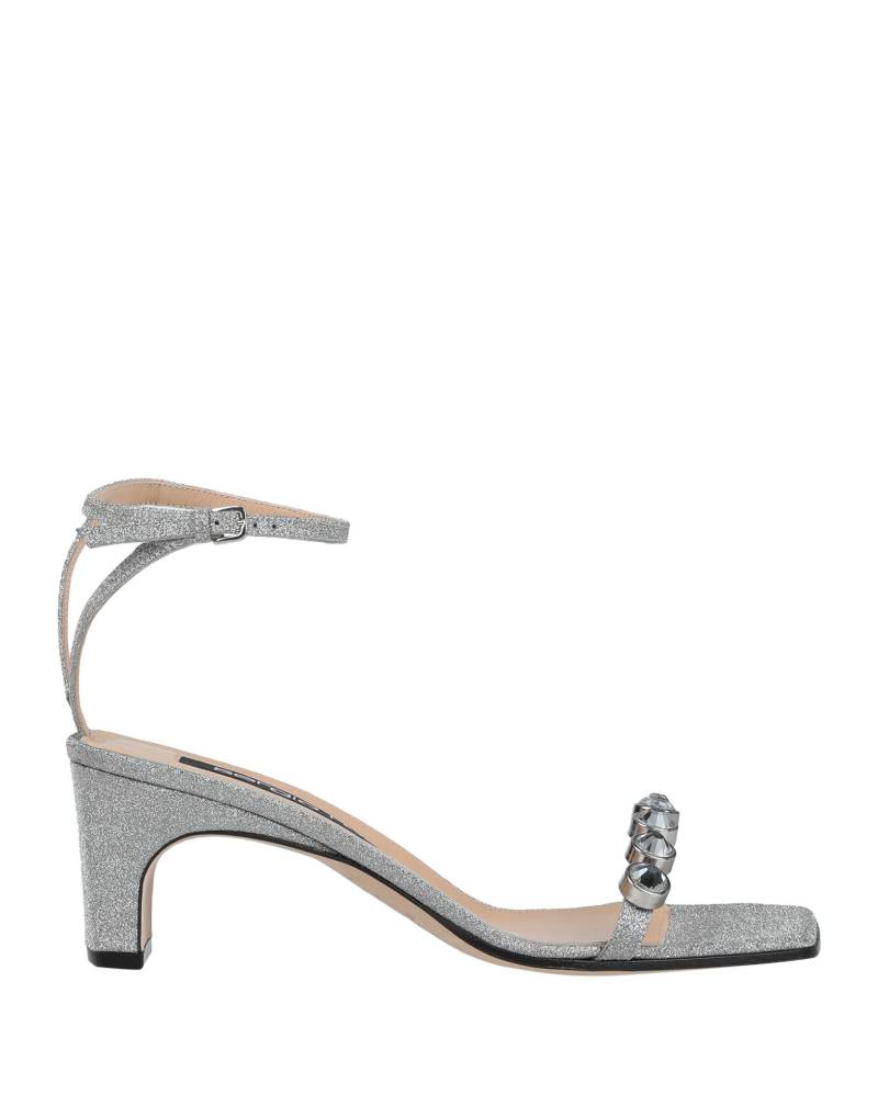 SERGIO ROSSI Sandale Damen Silber von SERGIO ROSSI