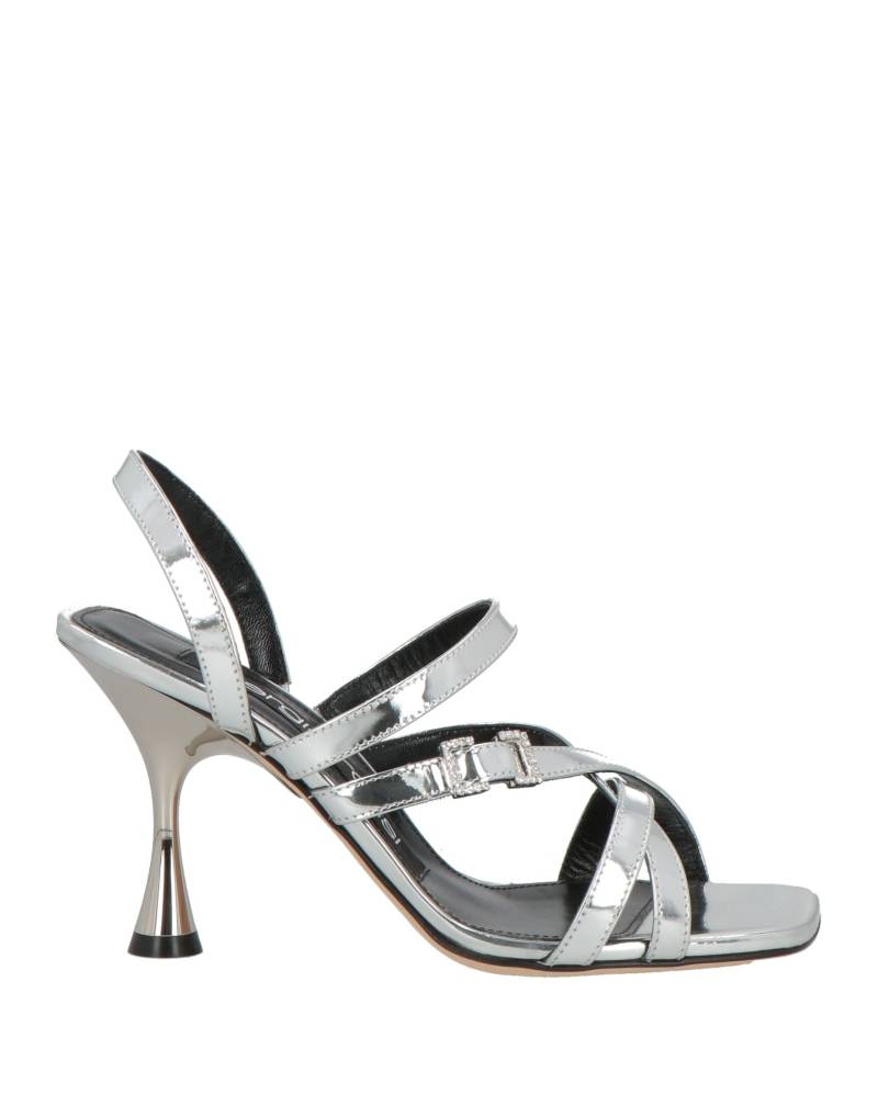 SERGIO ROSSI Sandale Damen Silber von SERGIO ROSSI