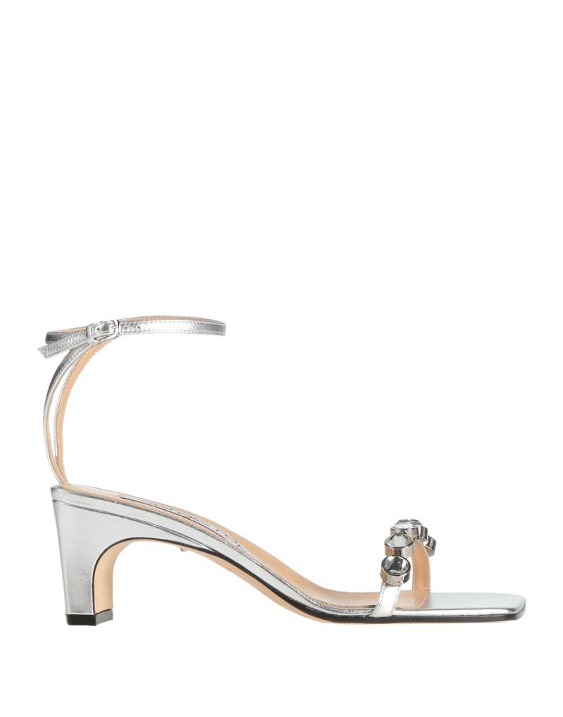 SERGIO ROSSI Sandale Damen Silber von SERGIO ROSSI