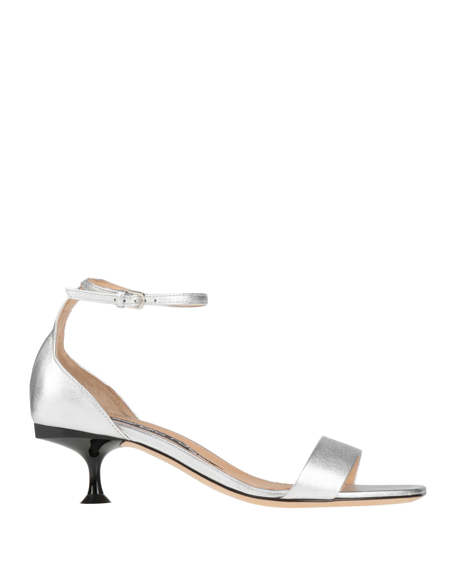SERGIO ROSSI Sandale Damen Silber von SERGIO ROSSI