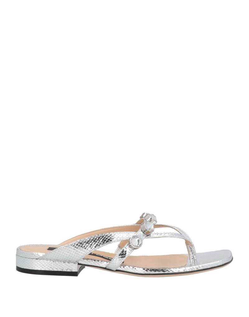 SERGIO ROSSI Zehentrenner Damen Silber von SERGIO ROSSI