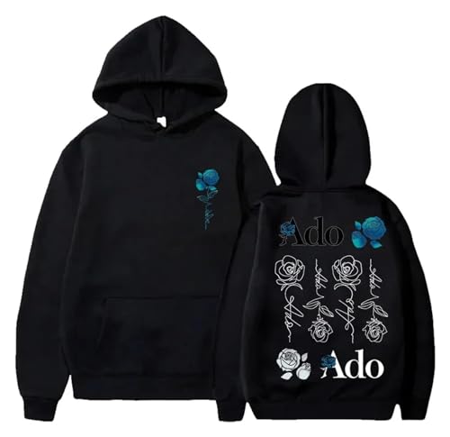ADO Wish Tour Merch Hoodie 2D Gedruckt Langarm Casual Lose Sweatshirt Kapuzenpullover (Color : 1, Size : XXL) von SERLA