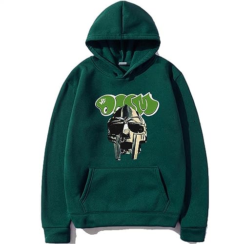 Cartoon MF Doom Hoodie Casual Graphic Männer Frauen Kapuzen Sweatshirt Langarm Pullover Harajuku Streetwear (Color : 7, Size : M) von SERLA