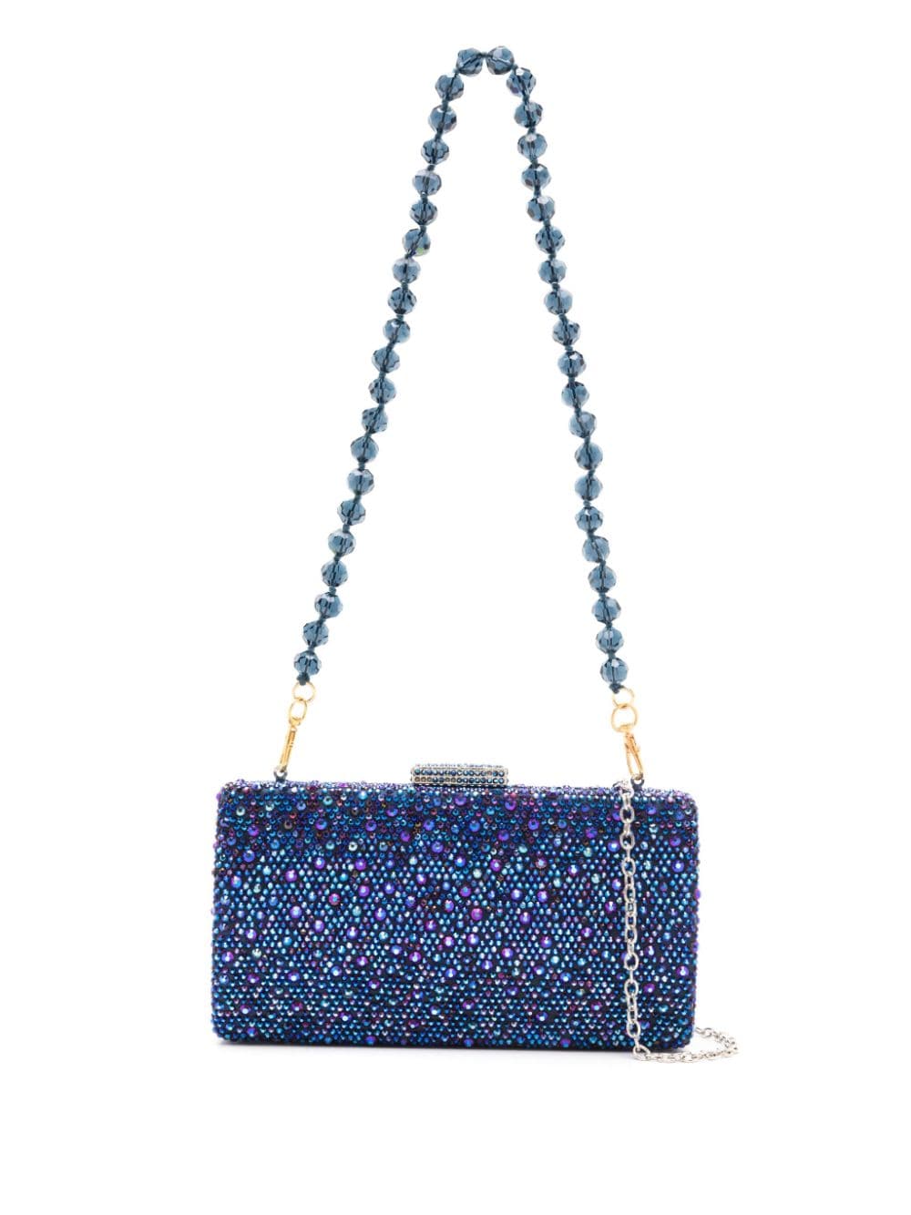 SERPUI Ellen Clutch mit Kristallen - Blau von SERPUI