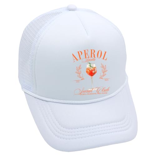 Aperol Spritz Cocktail Baseball Caps, Retro Baseball Cap Herren und Damen, Aperol Baseballkappe Für Running Reisen Außenbereich,Aperol Geschenk für Herren und Damen von SERTAS