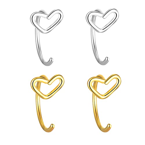 Herz Huggie Halb Creolen Handgemachte Kleine Huggie Ohrringe Edelstahl Knorpel Ohrring für Frauen Herz Creolen, Edelstahl, Kein Edelstein Herz Huggie Halb Creolen Handgemachte Kleine Huggie Ohrringe Edelstahl Knorpel Ohrring für Frauen Herz Creolen, Edelstahl, Kein Edelstein von SERYNOW
