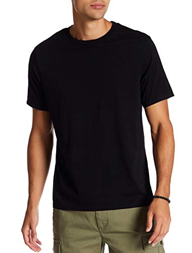 SES 2er Pack Tshirt Herren Schwarz Kurzarm aus 100% Baumwolle L/vielseitiges Herren T-Shirt Rundhals für Business und Freizeit/klassisches T Shirt Herren Basic mit hohem Komfort von SES