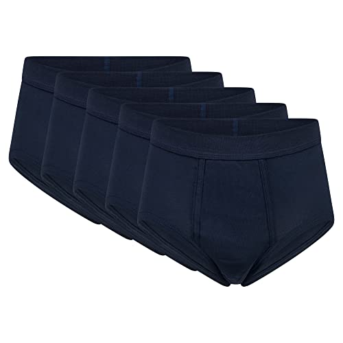 SES Feinripp Unterhosen Herren weiß 5er Pack aus 100% Baumwolle S/kochfeste Herren Unterhosen mit Eingriff und Weichbund/Unterhosen Männer aus hochwertigem Feinripp von SES