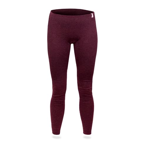 SES Thermounterhose Damen lang 38 Bordeaux aus 75% Baumwolle & 25% Polyester/atmungsaktive Lange Unterhosen Damen/Thermounterwäsche Damen für Wärme & Komfort von SES