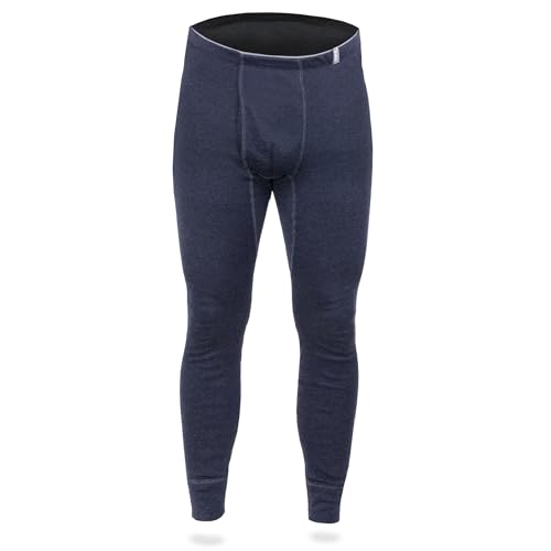 SES Thermounterhose Herren Lang XXL Marine aus 75% Baumwolle & 25% Polyester/atmungsaktive Unterhosen Männer lang/Thermo Winter Unterwäsche Herren für Wärme & Komfort von SES