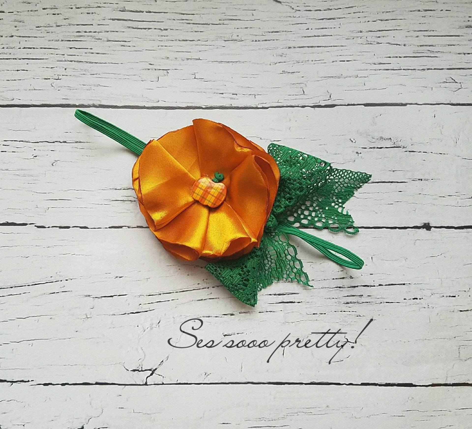 Blume Kürbis Gewürz Stirnband, Thanksgiving Stirnband von SESSOOOPRETTY