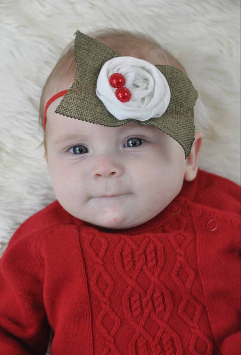 Rosette Stirnband, Weihnachten Baby Mädchen Stirnband Rosette Stirnband, Weihnachten Baby Mädchen Stirnband von SESSOOOPRETTY