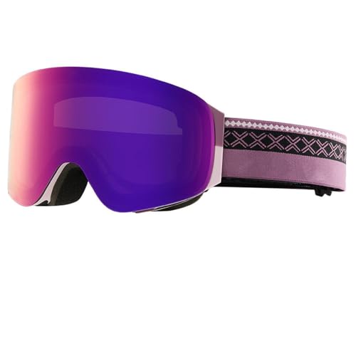 2025 High-Definition-Antibeschlag-Doppelglasbrille für Herren und Damen zum Skifahren und Snowboarden, Such a Purple Road, 1 STÜCK von SETNGB