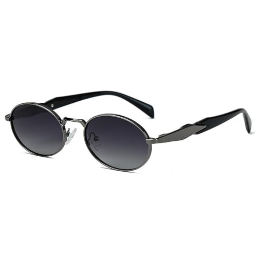 2025 Stilvolle polarisierte Sonnenbrille aus Metall für Männer und Frauen, Sonnenschutz für Reisen im Freien und Autofahren, UV-Schutz-Sonnenbrille, C4, 150 x 142 x 40 mm von SETNGB