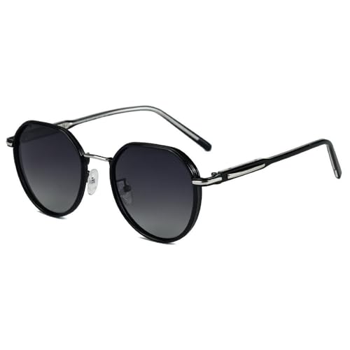 2025 Stilvolle polarisierte Sonnenbrille aus Metall für Männer und Frauen im Freien, Reisen im Straßenstil, Autofahren, Sonnenschutz, Angeln, UV-Schutz-Sonnenbrille, C4, 146 * 143 * 56 mm von SETNGB