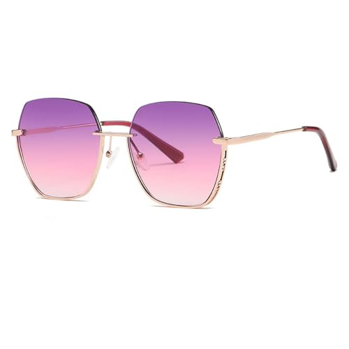 2025 Stilvolle polarisierte Sonnenbrille aus Metall für den Sonnenschutz im Freien, Sonnenbrille mit UV400-Schutz für Reisen und Autofahren, C5, 145 * 145 * 56 mm von SETNGB