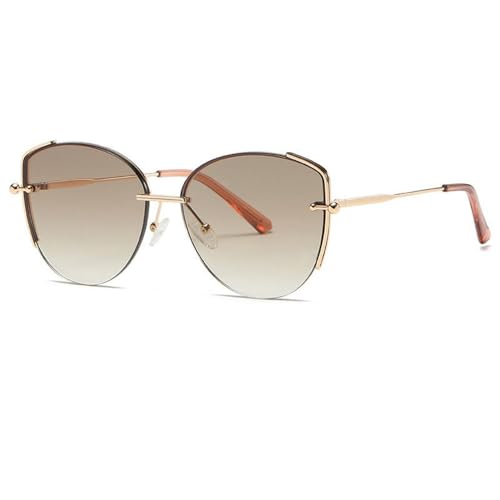 Damen Metall Nylon Polarisierte Sonnenbrille Modischer Streetstyle All-Match Sonnen von SETNGB