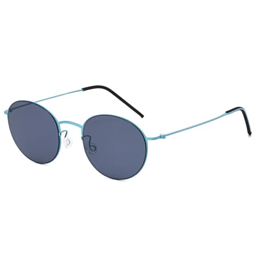 Modische Herren-Sonnenbrille aus reinem Titan mit großem Rahmen und hochauflösendem Sonnenschutz für Reisen im Freien und Autofahren mit UV-Schutz,C3,145 * 142 * 47mm von SETNGB