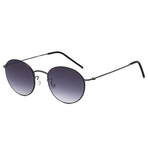 Modische Herren-Sonnenbrille aus reinem Titan mit großem Rahmen und hochauflösendem Sonnenschutz für Reisen im Freien und Autofahren mit UV-Schutz,C4,145 * 142 * 47mm von SETNGB