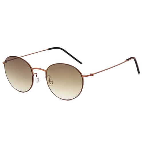 Modische Herren-Sonnenbrille aus reinem Titan mit großem Rahmen und hochauflösendem Sonnenschutz für Reisen im Freien und Autofahren mit UV-Schutz,C5,145 * 142 * 47mm von SETNGB