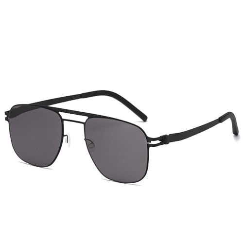 Modische polarisierte Sonnenbrille aus Metall für Männer und Frauen im Outdoor- und Streetstyle-Stil mit UV-Schutz,C1,150 * 135 * 47mm von SETNGB