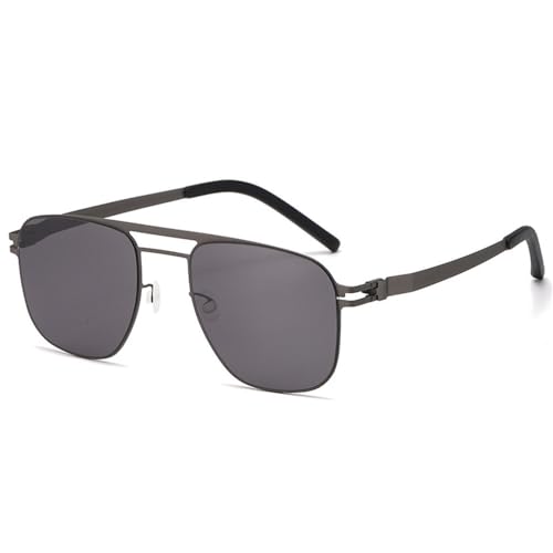Modische polarisierte Sonnenbrille aus Metall für Männer und Frauen im Outdoor- und Streetstyle-Stil mit UV-Schutz,C2,150 * 135 * 47mm von SETNGB