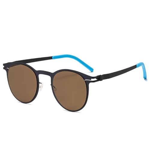 Modische polarisierte Sonnenbrille aus Metall für Männer und Frauen im Outdoor- und Streetstyle-Stil mit UV-Schutz,C5,150 * 148 * 50mm von SETNGB