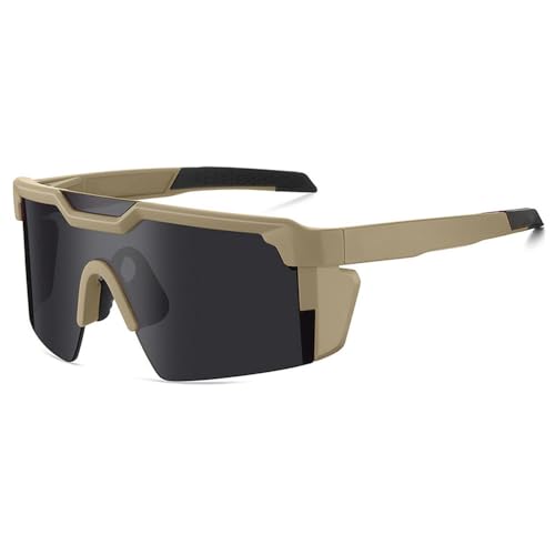 Outdoor Sports Square Conjoined Lens Polarisierte Sonnenbrille Radfahren Damen Herren Sonnenbrille UV400, C11, 120 * 153 * 61 mm von SETNGB