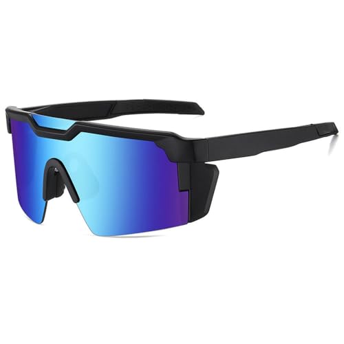 Outdoor Sports Square Conjoined Lens Polarisierte Sonnenbrille Radfahren Damen Herren Sonnenbrille UV400, C6, 120 * 153 * 61 mm von SETNGB