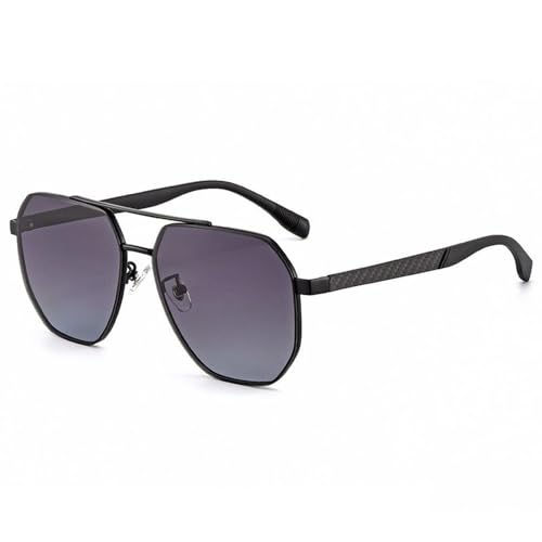 SETNGB 2025 Stilvolle polarisierte Sonnenbrille aus Nylon für Herren mit Sonnenschutz und UV-Schutz für Reisen und Autofahren im Freien, Schwarz verblasst zu Schwarz, 148 x 144 x 54 mm SETNGB 2025 Stilvolle polarisierte Sonnenbrille aus Nylon für Herren mit Sonnenschutz und UV-Schutz für Reisen und Autofahren im Freien, Schwarz verblasst zu Schwarz, 148 x 144 x 54 mm von SETNGB