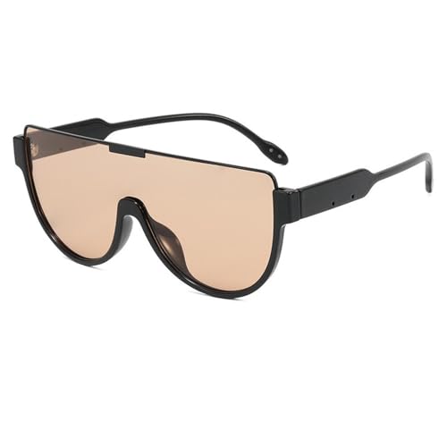 SETNGB Halbrandlose Sonnenbrille im 2025-Stil, Unisex, transparent, trendig, halbrunde Brille, Paar, Reise-Fotoshooting-Sonnenbrille, C2, 142 x 155 x 55 mm von SETNGB