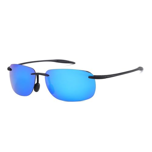 SETNGB Klassische Sport-Sonnenbrille ohne Rand für Herren und Damen, rechteckig, ultraleichter Rahmen, UV400, C3, 130 x 145 x 40 mm von SETNGB