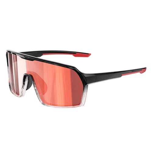 SETNGB Modische Lauf- und Radsport-Sonnenbrille für Männer und Frauen Kollisionsschutz Outdoor-UV-Schutz TR90 Sport-Sonnenbrille,Orange,125 * 132 * 62mm von SETNGB