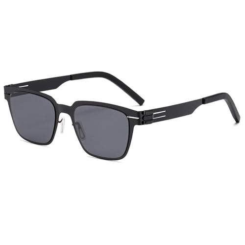 SETNGB Modische ultraleichte polarisierte Sonnenbrille aus Nylon mit Metallrahmen für Männer und Frauen, Outdoor-Reisen und Autofahren, UV-Schutz-Sonnenbrille, C1, 150 x 145 x 39 mm von SETNGB