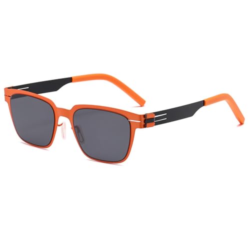 SETNGB Modische ultraleichte polarisierte Sonnenbrille aus Nylon mit Metallrahmen für Männer und Frauen, Outdoor-Reisen und Autofahren, UV-Schutz-Sonnenbrille, C3, 150 x 145 x 39 mm von SETNGB