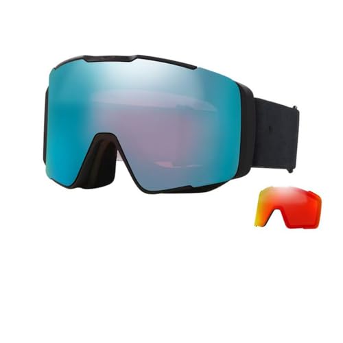 SETNGB Stilvolle Herren- und Damen-Skibrille für Bergsteigen und Skifahren im Freien mit winddichter und beschlagfreier Brille,C1,L von SETNGB