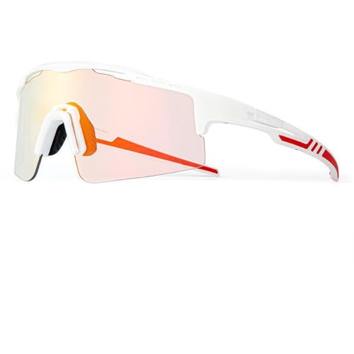 SETNGB Stilvolle photochrome Fahrradsonnenbrille für Männer und Frauen zum Laufen und Radfahren im Freien, UV400, winddichte Sonnenbrille, C5, 127 x 150 x 60 mm von SETNGB