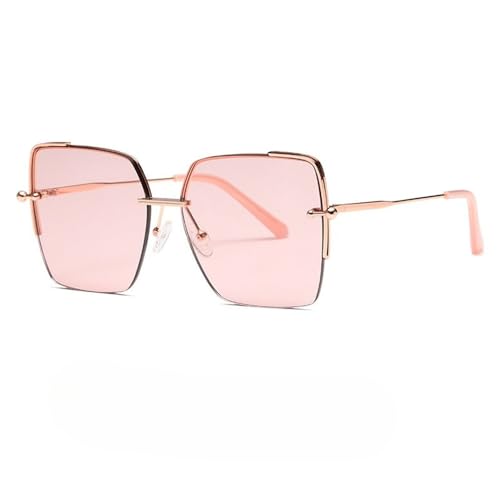 SETNGB Stilvolle polarisierte Damen-Sonnenbrille, gesichtsverschlankender Sonnenschutz, Sonnenbrille mit UV-Schutz aus Nylon,C2,145 * 144 * 59mm von SETNGB